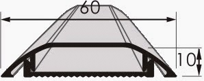 Nẹp bán nguyệt nhôm MKP10