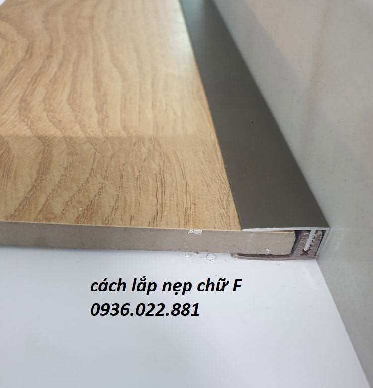 cách lắp nẹp sàn gỗ chữ F