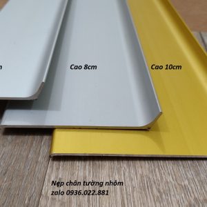 Nẹp chân tường nhôm các kích thước