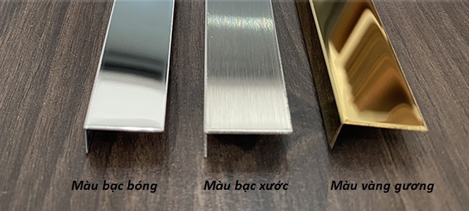 Nẹp inox chữ L 4 Nẹp inox chữ L các màu
