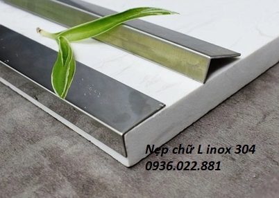 Nẹp inox chữ L 3 Nẹp L inox trang trí