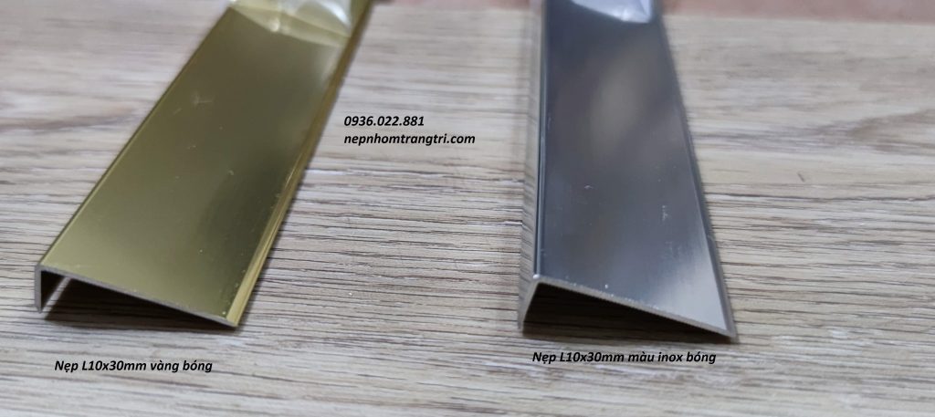 Nẹp nhôm chữ L 10x30mm