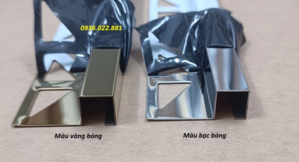 Nẹp Góc Tường Vuông Bằng Nhôm Và Inox 9 Nẹp inox góc tường GD