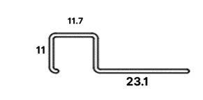 Nẹp Góc Tường Vuông Bằng Nhôm Và Inox 5 Nẹp bo góc gạch FU8